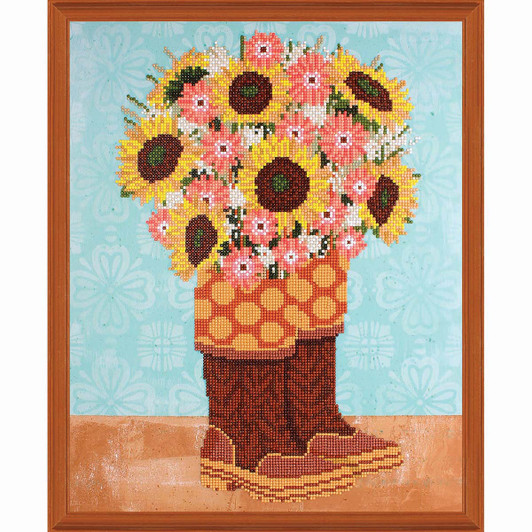 Diamond Painting Kit Intermed Fall Sunflowers